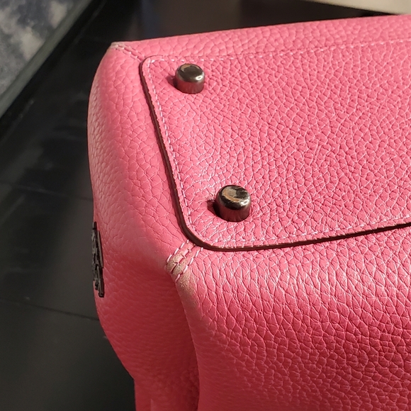 Pink Confetti Coach Pebble Leather Purse - Picture 10 of 15